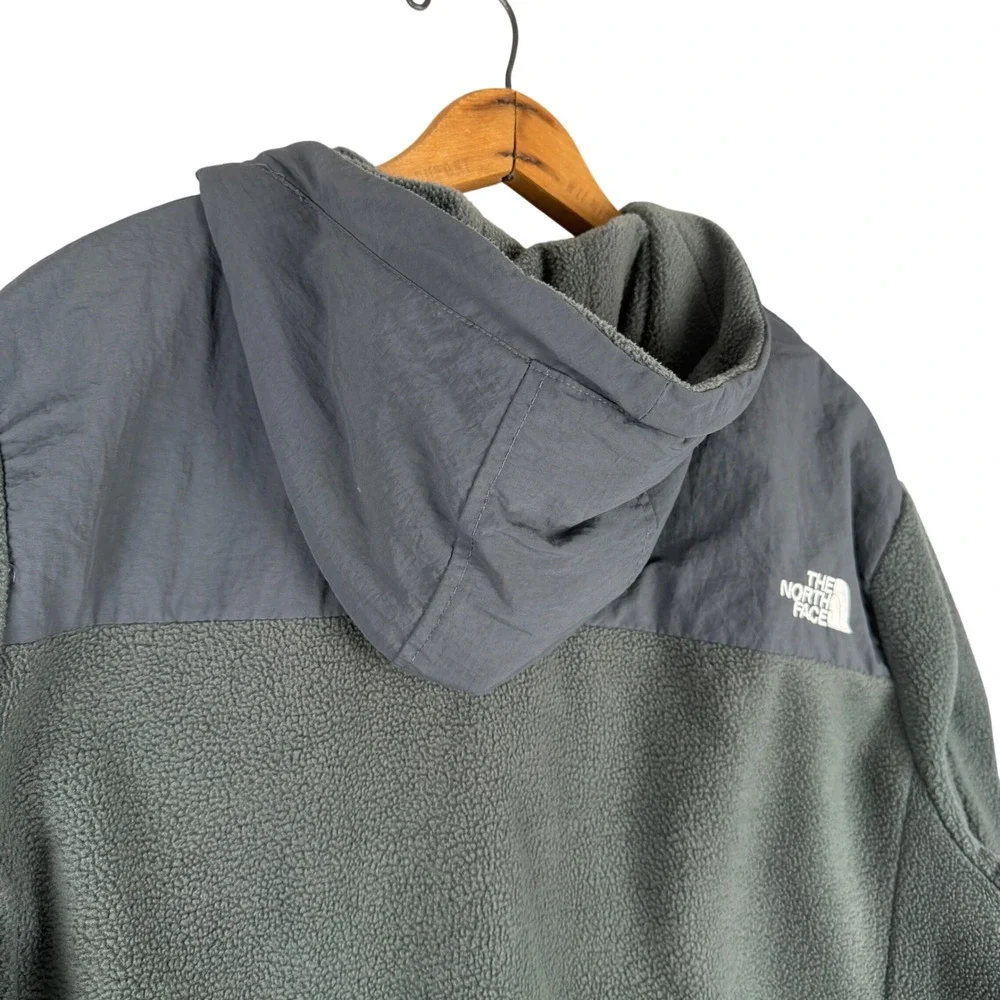 The North Face Denali 2 Polartec Fleece Hoodie Mens XXXL Grey Full Zip Jacket